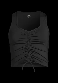 Hot Crease Sleeveless Crop Top - Crop Tops|Singleter