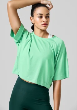 Sale Laser Mesh Crop Tee - Crop Tops|T-Skjorter