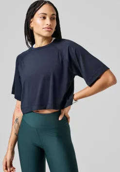 Hot Laser Mesh Crop Tee - Crop Tops|T-Skjorter