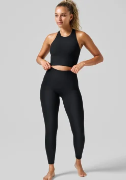 Online Multi Rib Seamless High Waist Tights - Tights