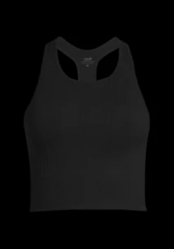 Clearance Multi Rib Seamless Padded Sports Top - Singleter|Crop Tops