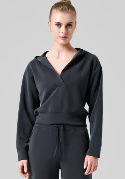 Sale Peachy V-Neck Hoodie - Gensere