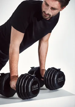 Clearance PRF Adjustable Dumbbell Set 1x4,5-22,5kg - Justerbare Manualer|Manualer