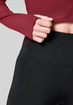 Clearance Soft Rib Mock Neck Long Sleeve - Gensere